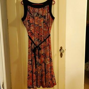 Perceptions belted maxi dress - paisley print